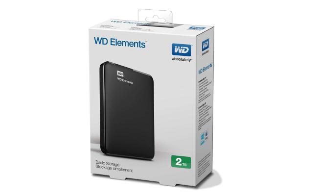 Western Digital Elements 2tb Portable External Hard Drive (Black)